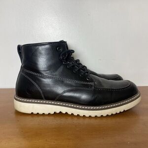 Madden Men's Size 12 M-Daylin Combat Boots Black Ortholite Comfortable Comfort